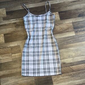 Plaid Spaghetti Strap Dress